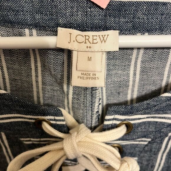 JCrew Stripped Linen Blend  Dress - Picture 2 of 10